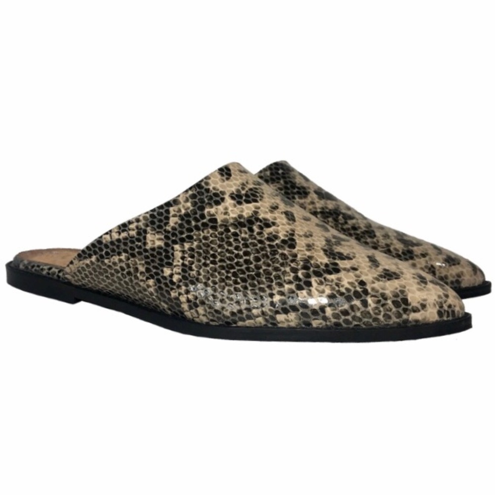 Seychelles Impersonate Snake Pattern Leather Mules - image 3